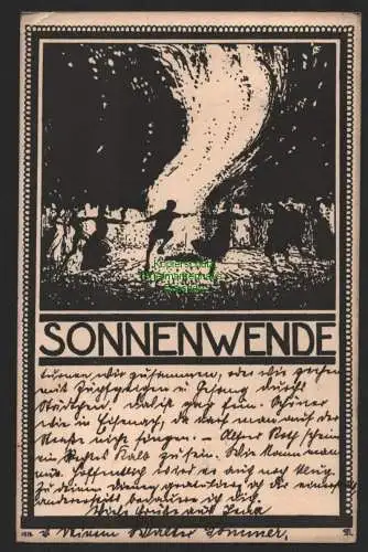 147487 AK Jena 1913 Sonnenwende Verband Deutscher Wandervögel Leipzig