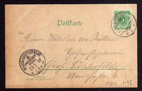 97814 AK Klein Machnow Kleinmachnow 1898 Restaurant H. Türk Burg Ruine Schloss