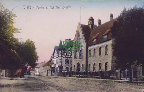 160534 AK Vietz Ostbahn 1920 Partie a. Kgl. Amtsgericht Photographisches Atelier