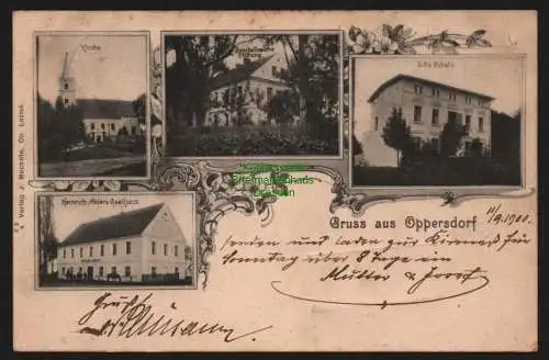 147890 AK Oppersdorf Landkreis Neisse Wierzbiecice Oberschlesien 1900 Gasthaus