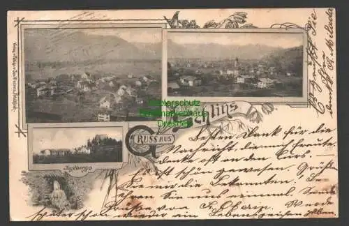 145773 AK Schlins Vorarlberg 1901 Jagdberg Panorama