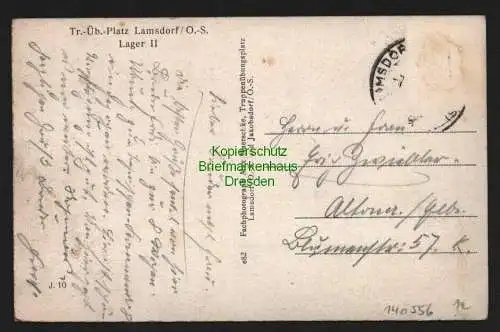 140556 AK Lambinowice Lamsdorf Truppenübungsplatz Lager II um 1940