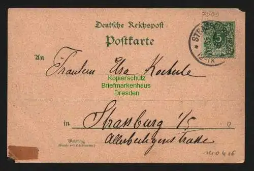 140416 AK Karlsruhe Marktplatzbekrönung Friedrich Grossherzog von Baden Louise