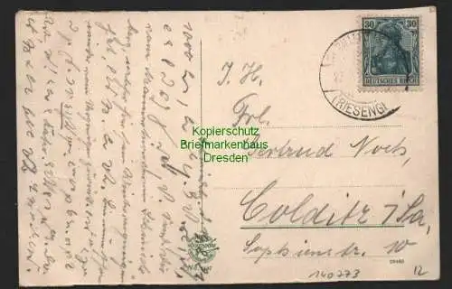 140773 AK Hirschberg Schlesien Laubenpartie Rathaus 1921