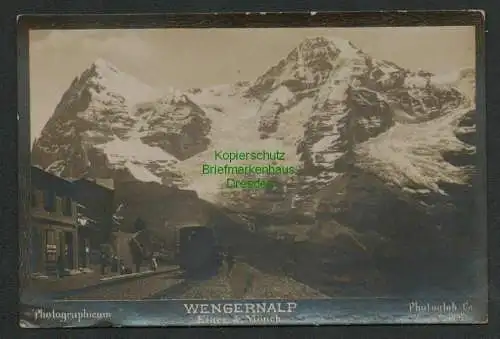 139394 AK Wengernalp Eiger Mönch Photoglob Zürich 1897