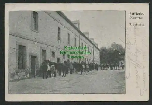 139384 AK Neuf-Brisach Neubreisach um 1910 Artillerie kaserne 3. Batterie Elsass