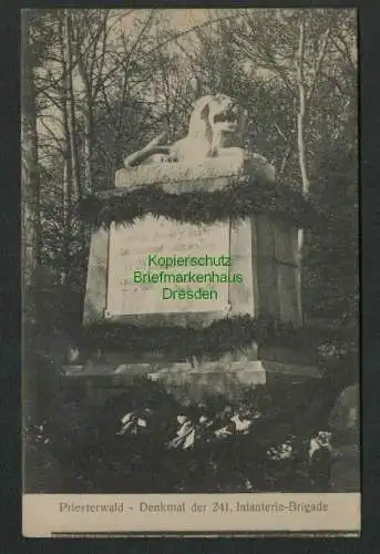 139483 AK Priesterwald Denkmal der 241. Infanterie Brigade Feldpost 1916