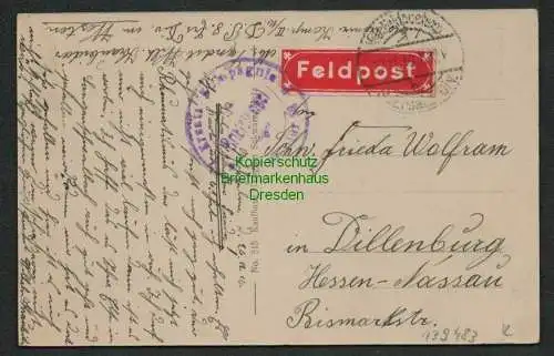 139483 AK Priesterwald Denkmal der 241. Infanterie Brigade Feldpost 1916