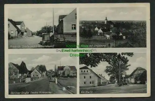 137829 AK Rothwasser O./L. um 1940 Friedrich Straße Gemeindeamt Gastrhof Markt