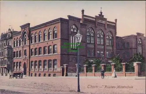 156399 AK Thorn Torun Wpr. 1912 Knaben Mittelschule