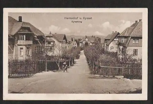 21588 AK Hermsdorf u. Kynast Kynastweg um 1910