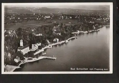 21560 AK Bad Schachen vom Flugzeug aus 1928, gelaufen Luftbild Fotokarte