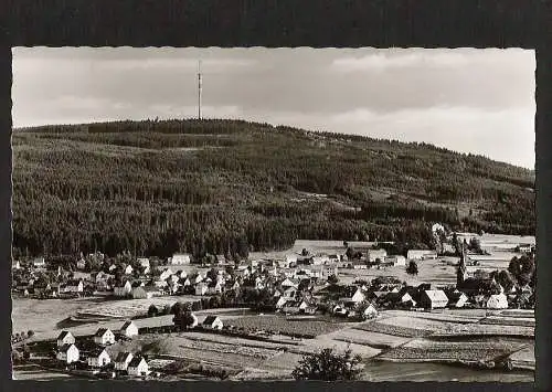 21542 AK Bischofsgrün Fichtelgebirge Fernsehturm Ochsenkopf, gelaufen 1961