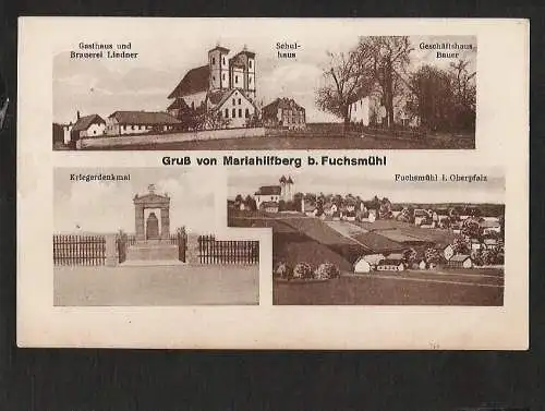 21535 AK Mariahilfberg bei Fuchsmühl 1925 Brauerei Gasthaus Lindner Schule