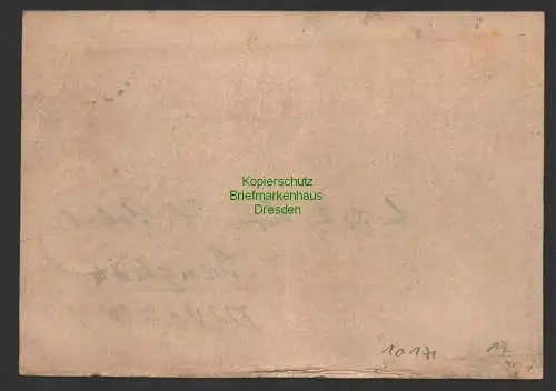 B10171 Postkarte Ganzsache Indien Holkar State Quarter Anna um 1890