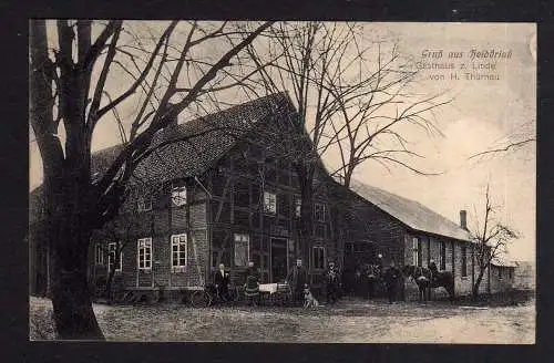 96866 AK Heidebrink 1912 Gasthaus zur Linde von H. Thürnau Hannover Stadthagen