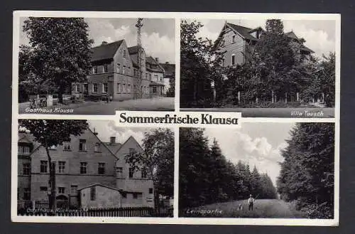 96690 AK Klausa Nobitz Gasthof Villa Tausch Leinapartie 1933