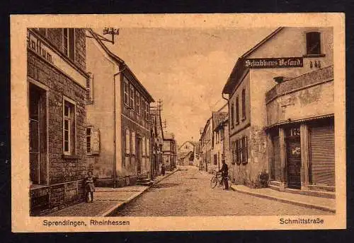 96682 AK Sprendlingen Rheinhessen Schmittstraße Schuhaus 1942