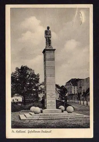 96813 AK Preußisch Holland Ostpreußen Gefallenen Denkmal 1914 - 1918 Feldpost