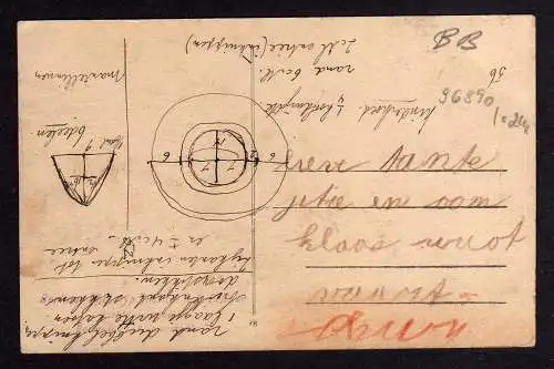 96890 AK Kolczyn Költschen N. M. Kr. Oststernberg Kriegerdenkmal Alte Schule