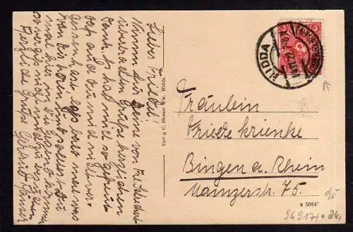 96917 AK Nidda Oberhessen Total Reklame Bürger Bräu 1922