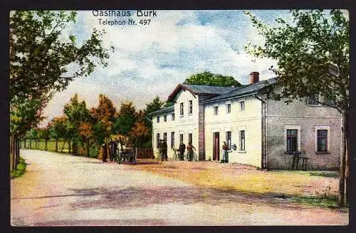 80617 AK Gasthaus Burk gestempelt Bautzen 1910