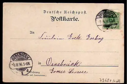 79681 AK Bad Rothenfelde Osnabrück 1896 Vorläufer Hotel Reinking Gradirwerk Bade