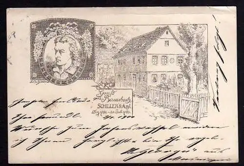 79678 AK Bauerbach (Grabfeld) Schillers Asyl 1901