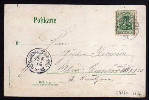 79760 AK Reifland Lengefeld Gruss von der Wartburg Restaurant 1906