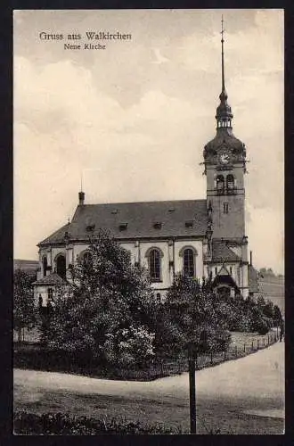 77760 AK Walkirchen Waldkirchen Neue Kirche um 1920