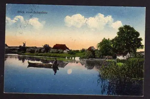 77292 AK Groß Zecher Seedorf am Schaalsee Windmühle Mole Gasthaus Pension 1914