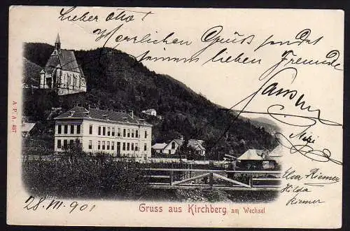 68848 AK Kirchberg am Wechsel 1901 Wolfgangskirche