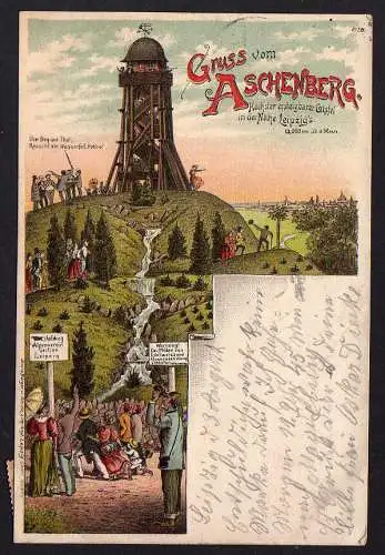 69419 AK Leipzig Litho Aschenberg 1898 Bruno Bürger &