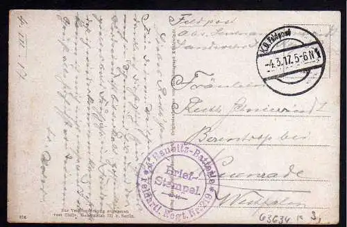 63634 AK Mitau Jelgava Lettland 1917 Feldpost Winter Schnee Eis