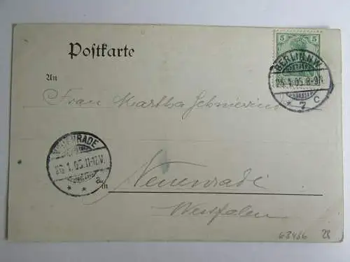 63436 AK Berlin 1905 Hotel Stadt Riga Nahe Bahnhof Friedrichstraße