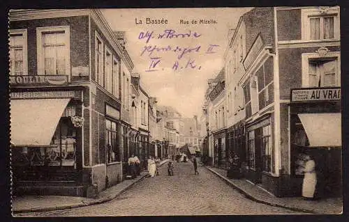 53796 AK La Bassée Rue de Mizelle Feldpost 1915