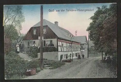 25313 AK Talmühle Hintergersdorf 1920, Gaststätte Restaurant Restauration