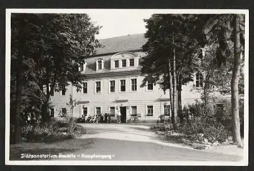 25154 AK Diätsanatorium Glaubitz - Riesa 1958 Leckwitz, gelaufen 1958