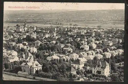 25126 AK Kötzschenbroda Niederlössnitz 1913, gelaufen 1919