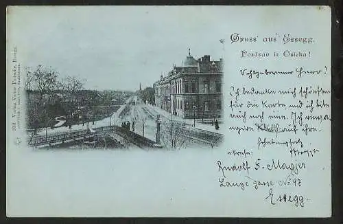 25271 AK Essegg Osijek Slawonien Hauptstrasse Wohnhäuser 1898 Drau Kroatien