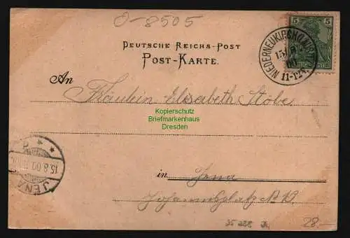 25288 AK Federlitho Georgenbad Niederneukirch 1900