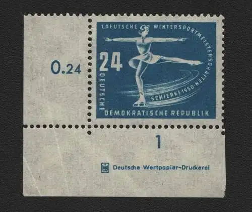 2465 DDR DV 247 Erste Wintersportmeisterschaften der DDR Schierke postfrisch **