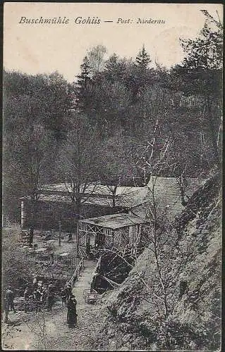 23716 AK Buschmühle Gohlis Post Niederau Gaststätte Restaurant Gasthof 1923