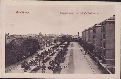 170863 AK Rendsburg 1943 Baronstraße Kaserne