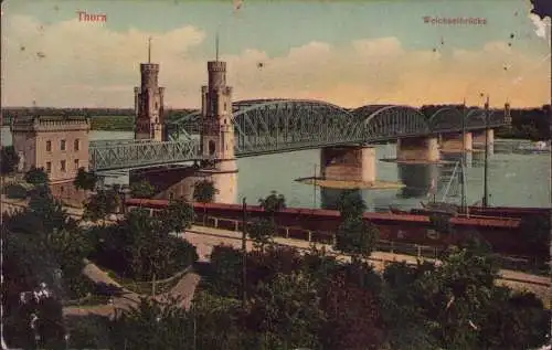 170899 AK Thorn Torun Wpr. 1907 Weichselbrücke