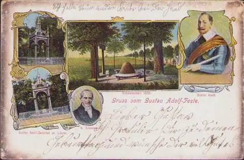 170832 AK Gustav Adolf Feste Schwedenstein Brambach 12.12.12 Lützen