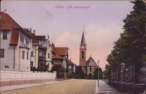 170913 AK Löbau Goethestraße 1916 Kirche