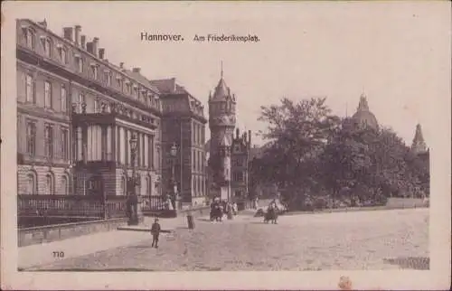 170814 AK Hannover Am Friederikenplatz 1917