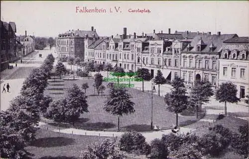 158474 AK Falkenstein i. V. um 1910 Carolaplatz