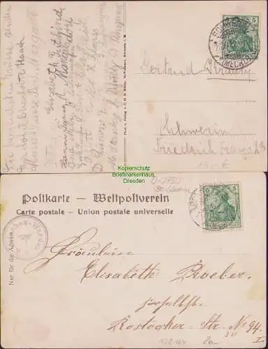 158164 3 AK Kaninchenwerder bei Schwerin 1916 Aussichtsturm Gaststätte 1906